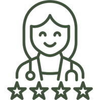 Dermatologist-led hair transplant care icon