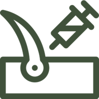Advanced FUE hair transplant technology icon